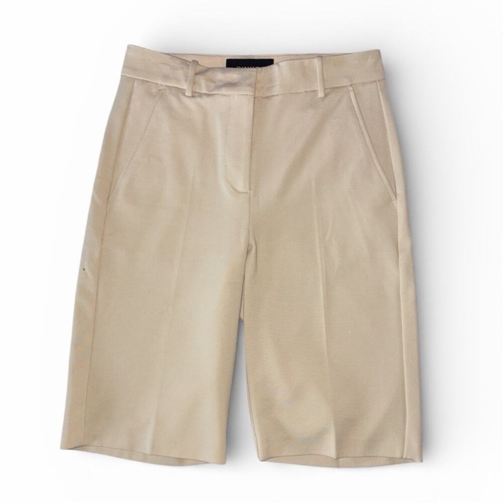 Pinko Fidato Beige Bermuda Shorts Size 38 IT 2 US